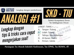 Klik pada bulatan di depan pilihan. Soal Skd Sekolah Kedinasan Tiu Analogi Full Penjelasan Tips Trick Tes Cpns Youtube