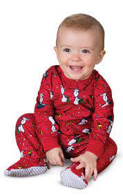 Snoopy Woodstock Infant Onesie Pajamas In Peanuts Matching Family Pajamas Pajamagram