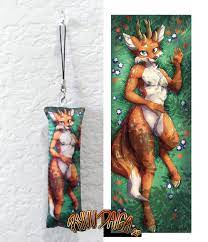 Mini Daki Timooni Fox-deer Furry Pillow Keychain - Etsy