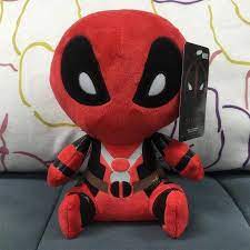 Free Shipping With Tags 2016 Q Version 20cm Deadpool Movie Action Figure Plush Toys Deadpool Plush Kids Toy Gifts Plush Dolls