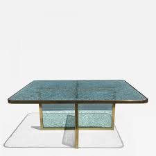 Asking for 150 can deliver in the city. Steve Chase Steve Chase Crackled Glass And Brass Coffee Table