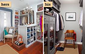 It solved the space issue, but the more i thought about it, i really wanted my own girly space that i could turn into a little dressing room instead of just a closet. Walk Ins Welcome For His And Hers Closets This Old House