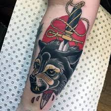 Skinbyrd spinning swastika tattoo with 14/88. 40 Neo Traditional Wolf Tattoo Ideas For Men Wild Designs