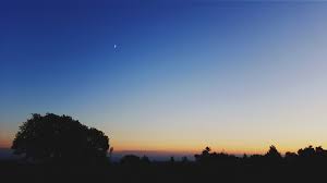 See more ideas about beautiful moon, shoot the moon, moonscape. Landscape Sunset Trees Sky Moon Sun Photography Blue Calm Night 2048x1152 Uhd Wallpapers Walldump Free Hd And Uhd Wallpapers