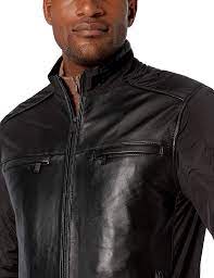 Bruno Magli Men S Leather Moto Jacket Leather Jacket Men Lambskin Leather Jacket Leather Men