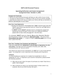 Whether you're thinking of buying or leasing your next automobile, you'll need to decide on the best way to pay for it. Spending Reflection And Goals Assignment Personal Finance Hdfs 238 Docsity
