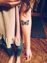 Tattoo In Memory Of My Grandma Tattoo Butterfly Butterfly Tattoo Memorial Tattoos Back Of Neck Tattoo