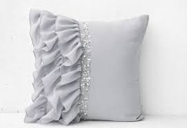 Pin By R Bohnhoff On Podushki In 2020 Sequin Throw Pillows Beaded Throw Pillows Silver Pillows