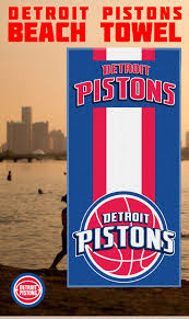 Detroit Pistons Beach Towel This Image Is A Part Of The Detroit Pistons Pinterest Board And Loving Dedication To Det Detroit Pistons Detroit Basketball Detroit
