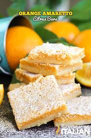 Orange Amaretto Citrus Bars Ready In Just 35 Minutes The Slow Roasted Italian Desserts Recipes