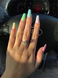Trendy And Bright Summer Nail Colors You Must Try This Summer Bright Summer Nail Colors Bright Nail Colors Ombre Acrylic Nails Best Acrylic Nails Dream Nails