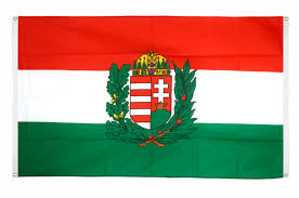 In das österreichische wappen wurden die wappen der kronländer direkt in den herzschild einbezogen, und das ungarische die heraldik der sogenannten nebenländer. Balkonflagge Ungarn Mit Wappen 90 X 150 Cm
