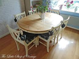 Ducal Solid Pine Extendable Kitchen Dining Table And 6 Chairs Shabby Chic Cream In Home Furniture Dining Table Dining Table In Kitchen Shabby Chic Furniture