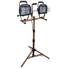 Southwire 1000 Watt Halogen Twin Head Portable Work Light L14sled The Home Depot Work Lights Rechargeable Work Light Tripod Lighting
