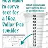I chose a diameter of 10.793 but you can play with this setting to get the curve appropriate for your project. 1