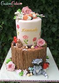Woodland Baby Shower Cake Baby Shower Cake Decorations Baby Shower Cakes Woodland Birthday Cake