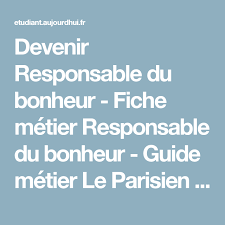 Epingle Sur Chief Happiness Officer