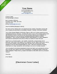 35 For Electrician Cover Letter Samples Resume Format