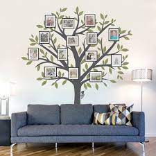 Zoomie Kids Large Family Tree Wall Decal Family Tree Wall Sticker Living Room Art Home Decor