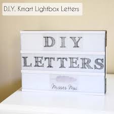 D I Y Lightbox Letters Misses Mac