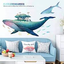 Shop dinosaur party decorations birthday supplies 24 pack hanging swirl kids party accessories dino ceiling decor for boys girls children. Under The Sea Vinyl Wall Stickers For Kids Room Bedroom Bathroom Nursery Decor Blue Ocean Fish Wall Decal Toys Games Wall Stickers Murals