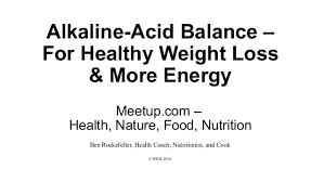 Lose Weight Now Acid Alkaline Balance