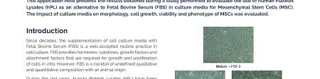 Maybe you would like to learn more about one of these? Human Platelet Lysate As Additive For Wharton S Jelly Msc Culture Quality Assistance