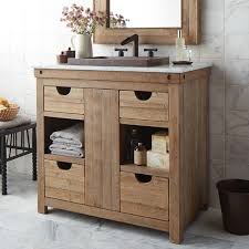 There is absolutely no mdf or cheap particle board anywhere in this product. Vintner S 36 Inch Reclaimed Wine Stave Vanity Base Native Trails