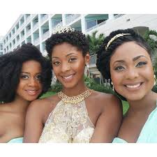 Mynaturalsistas Bride In The Middle Twa Hairstyles For Short Hair Bridal Hairstyles Wedd In 2020 Natural Hair Styles Natural Hair Bride Natural Wedding Hairstyles