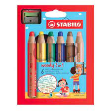 crayon de couleur stabilo woody etui 6 couleurs taille crayons chez rougier ple coloriage voiture police