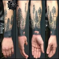 Tattoo Wolf Forest Life 25 Ideas Forest Tattoos Tree Sleeve Tattoo Arm Tattoos For Guys