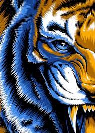 Illustration Done For Tigres Uanl 5 Tints On Black Tee Tiger Artwork Spirit Animal Art Tiger Art