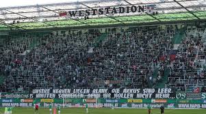 Sportklub rapid wien (german pronunciation: Rapid Fans Mit Zwischenzeitlichem Stimmungsboykott Gegen St Polten Sky Sport Austria