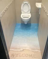 9 Coola Badrumsgolv Som Far Dig Att Tvivla Pa Ditt Oga Badrumsgolv Badrum Design Malad Betong