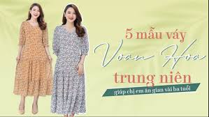 5 MẪU VÁY VOAN HOA TRUNG NIÊN MÙA HÈ GIÚP CÁC CHỊ ĂN GIAN VÀI BA TUỔI - TTV  STORE