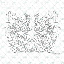 Ocean coloring pages take you under the sea to explore what lives in the oceans. Starfish Underwater Scene Coloring Page Coastal Focus Art