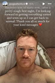 Greg Rutherford's fiancee issues update as star leaves hospital after DOI  exit