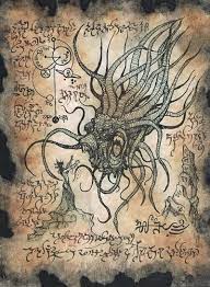Necronomicon Fragment 005 Ctulhu Makabre Kunst Geisterbeschworung