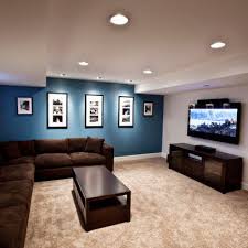 This Room Has Mostly White To Make It A Little Brighter But The Deep Blue Is Just The Right Brown Living Room Paint Colors For Living Room Living Room Colors