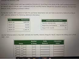 In order to calculate finance charges, you generally divide your apr by 365. Finance Charges On Credit Cards Ven Before You Use A Chegg Com