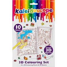 Kaleidoscope 3d Colouring Set Big W Color Set Color Kaleidoscope