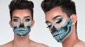 neon skull makeup tutorial