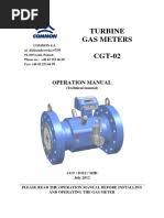 CGT Series Turbine Gas Meters Overview | PDF | Gases | Pressure
