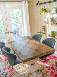 I feel like this should be a really easy diy project. How To Makeover A Dining Room Table With Hardwood Flooring Diy