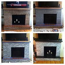 You can also use the search box on this site. Redone Fireplace Refurbished Fireplace Turned An Old Outdated Fireplace Into A Modern Brick Fireplace Huis Openhaard