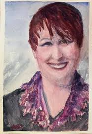 8x10 transparent Watercolor "boy" portrait. watercolor_renee