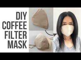 Diy How To Make A Coffee Filter Mask Tutorial Video Easy To Make Disposable Masks Youtube In 2020 Coffee Filters Mask Tutorial Easy Face Masks