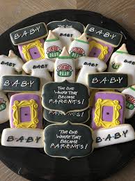 Friends Themed Baby Shower Cookies Baby Shower Announcement Baby Shower Cookies Hunting Baby Shower Theme