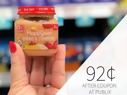New Happy Baby Coupon Organic Baby Food Jars Only 92 At Publix