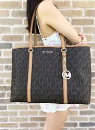 Black And Brown Mk Purse 155 00 Michael Kors Sady Large Multifunctional Top Zip Tote Brown Mk Laptop Bag Michael Kors Sady Large Multifunctional Zip Tote Michael Kors Tote